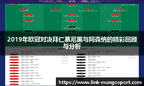 2019年欧冠对决拜仁慕尼黑与阿森纳的精彩回顾与分析